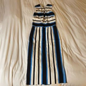 Dolce & Gabbana striped silk dress